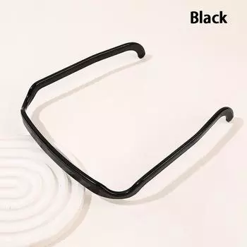 Невидимый обруч для волос, вьющаяся толстая повязка на голову, солнцезащитные очки, пластиковый головной убор, квадратный инструмент для фиксации прически, женский подарок, спорт чёрный