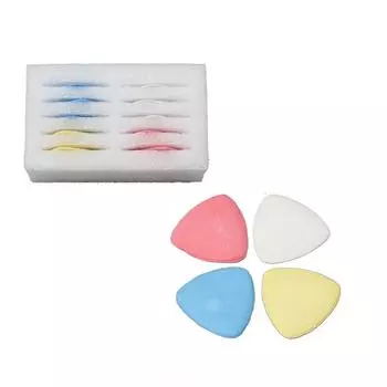 Невидимый порошок для резки одежды «сделай сам», цветные треугольники, твердый порошок для рисования, 10 шт., инструмент для шитья, рисования линий, ручка