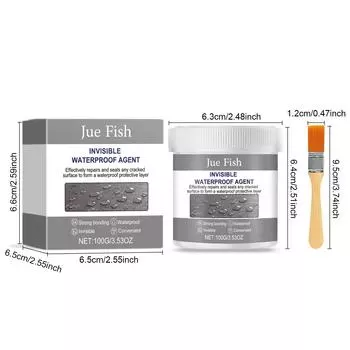 Невидимый водонепроницаемый агент Прозрачное герметизирующее покрытие Герметик без утечек Супергерметик Ремонт туалета 100g