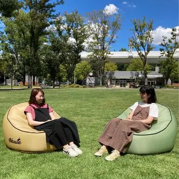 Newie Air Outdoor Leisurely Air M Parachute Nylon Load Seats for One Storage Bag Included Sofa, Sofa, Size, Khaki, Lightweight, Compact, Waterproof,