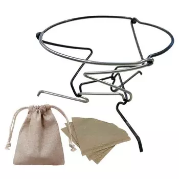 Newie Coffee Сделано из нержавеющей стали Ultra Для Включает Бумажный Фильтр Для Хранения Mountain Coffee Snowy Valley Dripper, Япония, Ручная работа, Сталь, Легкий, 20 г,