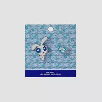 Newjeans Powerpuff Girl Металлический наклейка Кролик