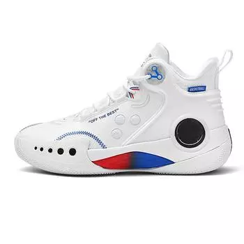 Newly Designed High Gang Ankle Protective Fashionable Men Brand Basketball Sports Shoes 45 белый