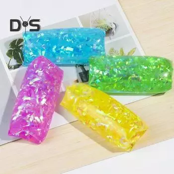 Невозможно схватить сжимаемую игрушку для снятия стресса и беспокойства, красочную сенсорную игрушку для щипков, водонепроницаемую, для детей и взрослых, мягкую, успокаивающую, для шуток, игрушку TPR синий