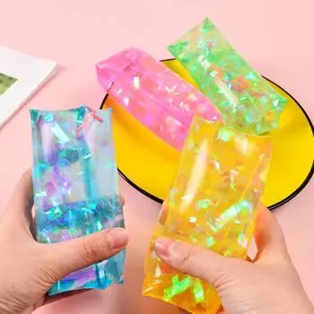 Невозможно схватить сжимаемую игрушку для снятия стресса и беспокойства, красочную сенсорную игрушку для щипков, водонепроницаемую, для детей и взрослых, мягкую, успокаивающую, для шуток, игрушку TPR розовый