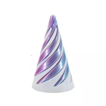Невозможный конус, спиральный конус, игрушка-фиджет, невозможная пирамида, проходная игрушка, спиральный конус, напечатанный на 3D-принтере, проходная невозможная пирамида, тревожность, расслабление 6.4*3*3cm