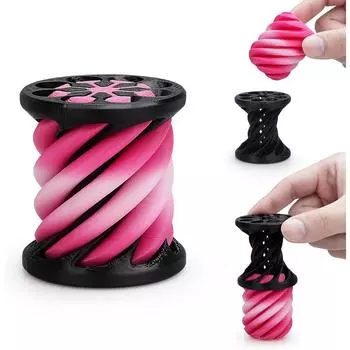 Невозможный конус, спиральный конус в форме цилиндра, игрушка-фиджет, напечатанная на 3D-принтере, игрушка-фиджет для снятия стресса, игрушка для детей с аутизмом, украшение для домашнего офиса, игрушки-фиджет для рабочего стола руководителя 5*4.5*4.5cm р