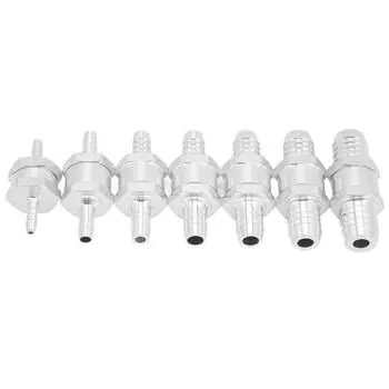 Обратный обратный клапан из алюминиевого сплава для топлива, бензина, бензина, воды 6mm/0.24inch