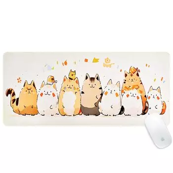 Newseego Mouse Gaming Mouse Keyboard Cute Extra For Pad, Pad, Pad, Cat, Large, Thin, Non-Slip, Washable, Does Not Slip, Durable, Games, Work, Stylish,