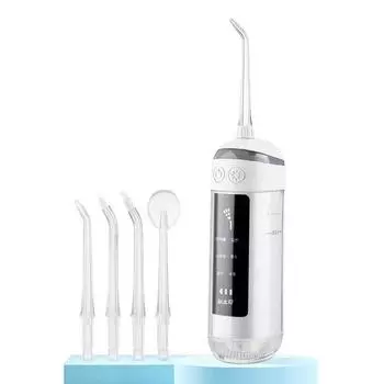 Newstar portable oral cordless wireless dental cleaner water toothbrush is small in size, white