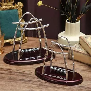 Newtons Cradle Classic Balance Balls 5 маятниковых шариков Physics Perpetual Motion Настольные игрушки для офиса S
