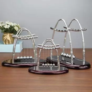 Newtons Cradle Classic Balance Balls 5 маятниковых шаров Physics Perpetual Motion Настольные игрушки для офиса Bumper Ball Decorations S