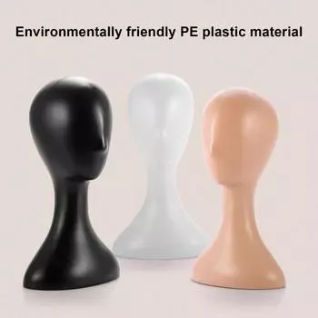 Невыцветающая модель головы, широкое применение, пластиковый парик для помещения, женская голова, абстрактная модель для показа белый