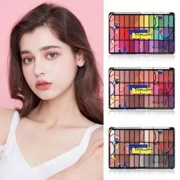 Невыцветающие тени для век, не слеживающиеся, модные, 39 цветов, матовый перламутровый макияж для студентов A