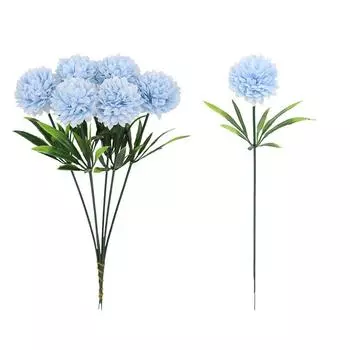 Невыцветающий искусственный цветок шелковый искусственный букет цветов DIY декоративные цветы реквизит для фотографии синий