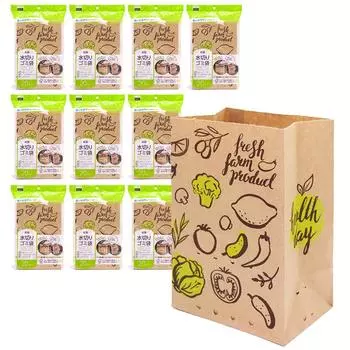 Nexta Paper Drainer Garbage 20 Vegetable Экологически чистый продукт Треугольный Нет Высота 20 x Ширина 13 x Глубина Набор из 10 мешков, штук, узор, ЭКО,
