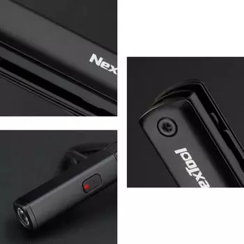 NEXTOOL Многофункциональные ручки-инструменты 3-в-1 фонарик, нож, ножницы, перезаряжаемые от USB, IPX4, водонепроницаемые чёрный