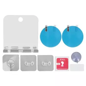 Незапотевающее зеркало для душа, квадратное настенное зеркало для макияжа в ванной, аксессуары для душа для бритья