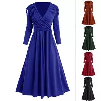 Независимая станция 2024 заказ всплеск весна и осень длинная юбка длинный рукав японская и корейская повседневная юбка-качалка односложная юбка S чёрный