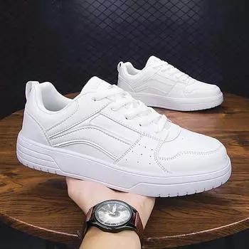 Независимые станции повседневные кроссовки с низким верхом трендовые модные легкие однотонные парные маленькие белые туфли обувь для скейтбординга 35