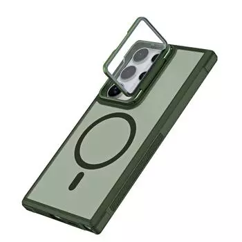 Нежелтеющий чехол-держатель-подставка для Magsafe Mag Safe Samsung Galaxy S24 Ultra S23 Fe Plus S24Ultra Iphone 15 Pro Max 14, жесткий чехол для телефона, аксессуары S24 чёрный