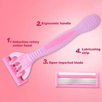 Нежная эргономика точная бритва бритва женская нога подмышки грабли для женщин