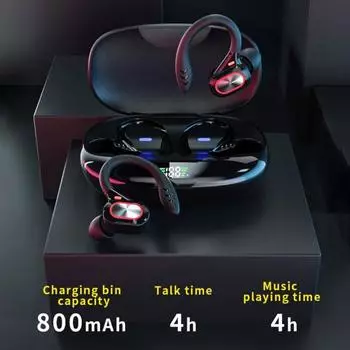 Нежная Bluetooth-совместимая гарнитура, эргономичная портативная гарнитура с функцией распознавания отпечатков пальцев