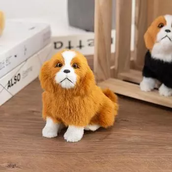 Нежная имитация плюшевой игрушки для собак, пушистая овчарка, плюшевая подушка, милая плюшевая кукла для собак, детские игрушки Style 1