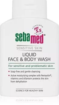 нежная очищающая эмульсия для лица и тела для чувствительной кожи TU прозрачный