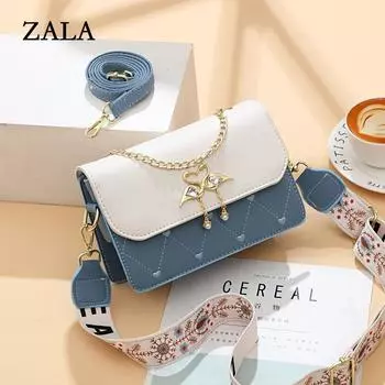 Нежная вышитая маленькая квадратная сумка с изображением лебедя, женская сумка высокого класса, контрастного цвета, сумка через плечо белый