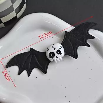 Нежная заколка для волос в виде скрещенных костей на Хэллоуин для женщин и девочек, забавная креативная заколка для волос с челкой, классные аксессуары для волос