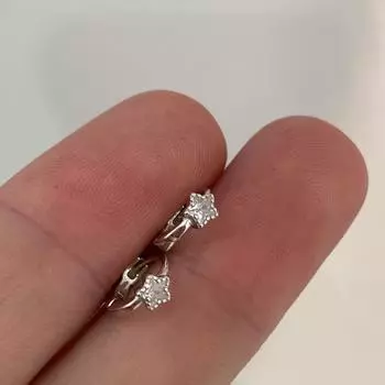 Нежная звезда ветра пятиконечная звезда пуговица серьги женские нишевый дизайн элитный новогодний новый стиль