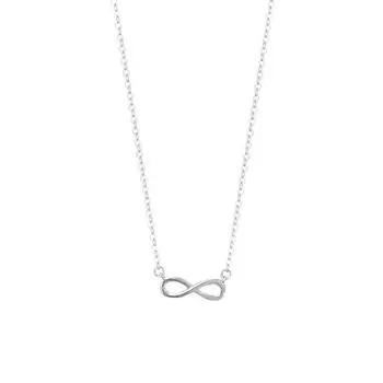 Нежное 8-буквенное ожерелье для женщин, изысканное, в стиле INS, маленькое, свежее, усовершенствованное, простое, с цепочкой для воротника