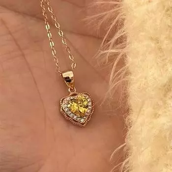 Нежное ретро-ожерелье в форме сердца для девушки во французском стиле, изысканный подарок для подруги, ожерелье из стерлингового серебра 925