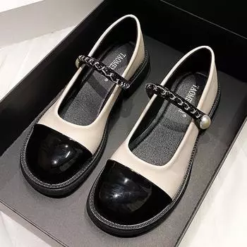 Нежное слово в стиле ретро, жемчужные туфли Мэри Джейн, женские летние туфли 34 белый