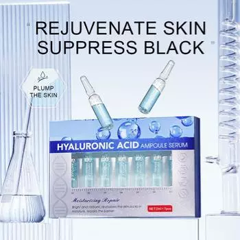 Нежное увлажнение кожи, решение проблемы сухой кожи, сохранение увлажненности кожи, освежение и отсутствие жирности, омоложение кожи, 1 коробка 2 мл*7 шт. One Size синий