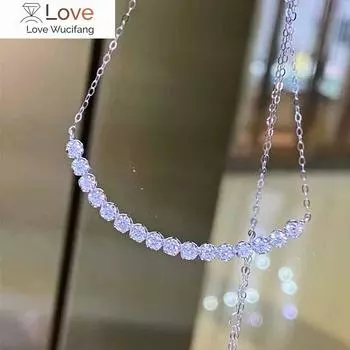 Нежные блестящие циркониевые ожерелья для женщин, все подходящие трендовые аксессуары, простой дизайн, сдержанная роскошь, изысканные ювелирные изделия 45cm