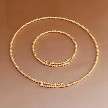 Нежные металлические бусины-цепочки для женщин, модные брендовые ювелирные изделия, элегантные винтажные ожерелья-колье во французском стиле Y0703 ring