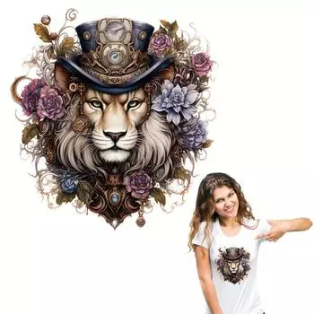 Нежные нашивки со львами для одежды, толстовки «сделай сам», джинсы Parches, Ropa, наклейка для одежды, термопресс, аппликация, термонакладки