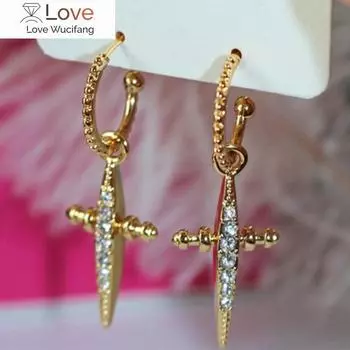 Нежные серьги-капли для женщин с ослепительным цирконием, модные женские аксессуары для вечеринок, подарочные украшения золотого цвета