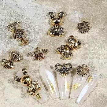 Нежные украшения для дизайна ногтей, сплав высокой прочности, небьющийся C