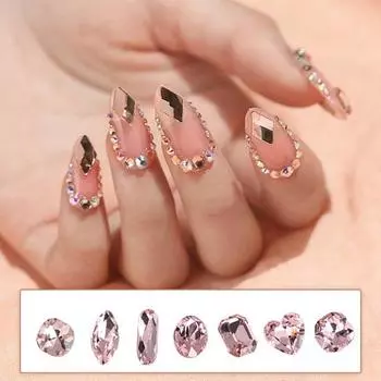 Нежные украшения для ногтей с мини-3D-эффектом без капель