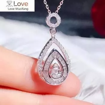 Нежные женские ожерелья для вечеринки в форме капли воды с цирконием, модный дизайн, ослепительный кулон, темпераментная женская бижутерия