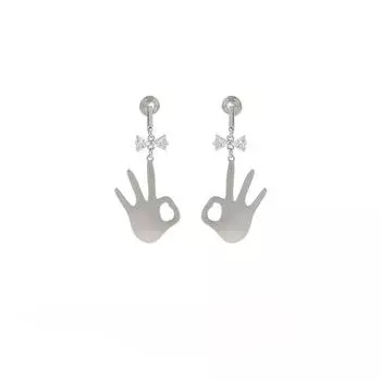 Нежный бант, модные клипсы от комаров, серьги без пирсинга, женские зажимы для ушей