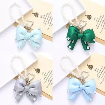 Нежный брелок-подвеска в виде банта для женщин и девочек, универсальный мобильный телефон, цепочка для рюкзака, украшения, аксессуары, подарки