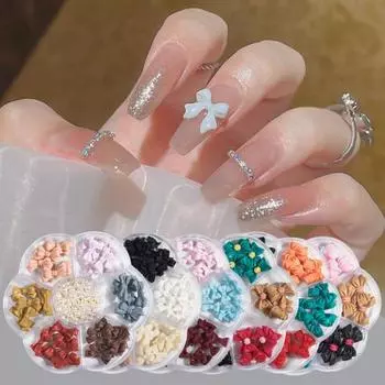 Нежный декор для ногтей в нескольких стилях, мини-сделай сам A