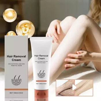 Нежный депиляционный крем содержит увлажняющие ингредиенты, не вызывающие покраснения, и подходит для чувствительной кожи. One Size белый