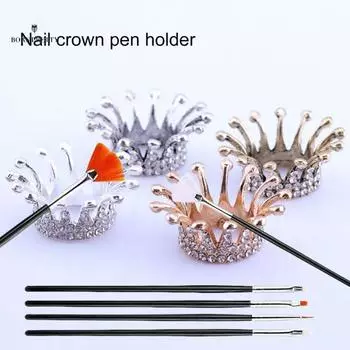 Нежный держатель для УФ-ручек, небьющийся, привлекательный, сверкающий маникюр в ассортименте золотистый