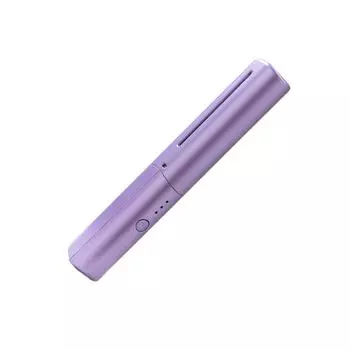 Нежный для волос, легкий в использовании, с технологией турмалина и керамики, перезаряжаемый мини-выпрямитель для волос, эргономичный розовый