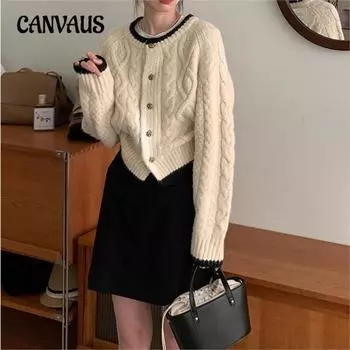 Нежный джемпер «Столкновение цветов» для женщин, осенне-зимний темперамент, мягкий трикотажный кардиган, топы One Size розовый